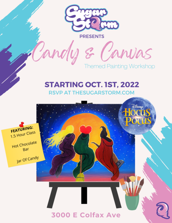 Candy & Canvas Themed Painting Workshop