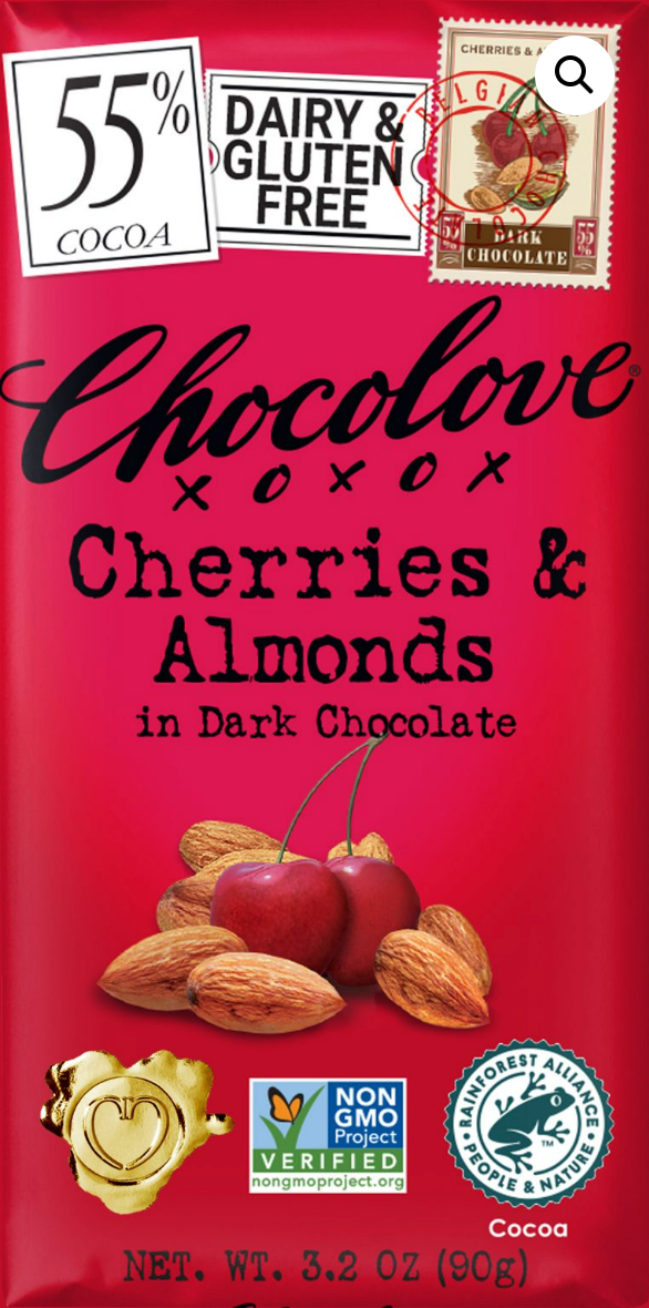 Cherries & Almonds in Dark Chocolate