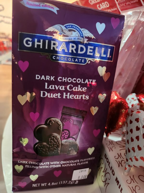 Dark Chocolate Lava Cake Duet Hearts