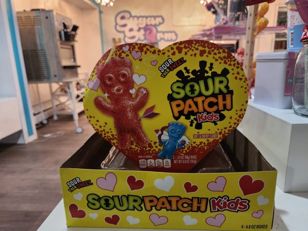 Sour Patch Kids in Valentines Day Box